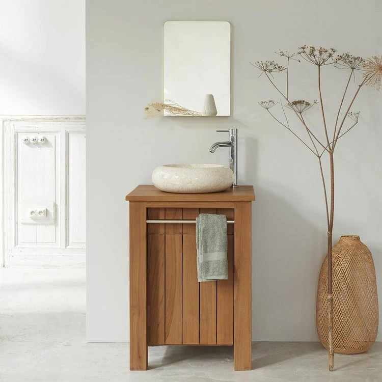BOIS DESSUS BOIS DESSOUS Meuble Sous Vasque En Teck Massif 60 Cm 1 BOIS DESSUS BOIS DESSOUS Meuble Sous Vasque En Teck Massif 60 Cm