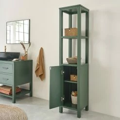 BOIS DESSUS BOIS DESSOUS Colonne De Salle De Bain En Teck Massif Suspendue -Paris Prix boutique B2CD 1014