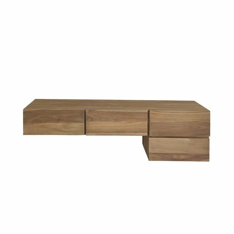 BOIS DESSUS BOIS DESSOUS Meuble Sous Vasque En Teck Massif 145 Cm 2 BOIS DESSUS BOIS DESSOUS Meuble Sous Vasque En Teck Massif 145 Cm – Image 2