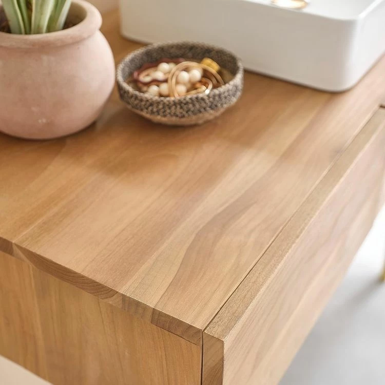 BOIS DESSUS BOIS DESSOUS Meuble Sous Vasque En Teck Massif 145 Cm 4 BOIS DESSUS BOIS DESSOUS Meuble Sous Vasque En Teck Massif 145 Cm – Image 4