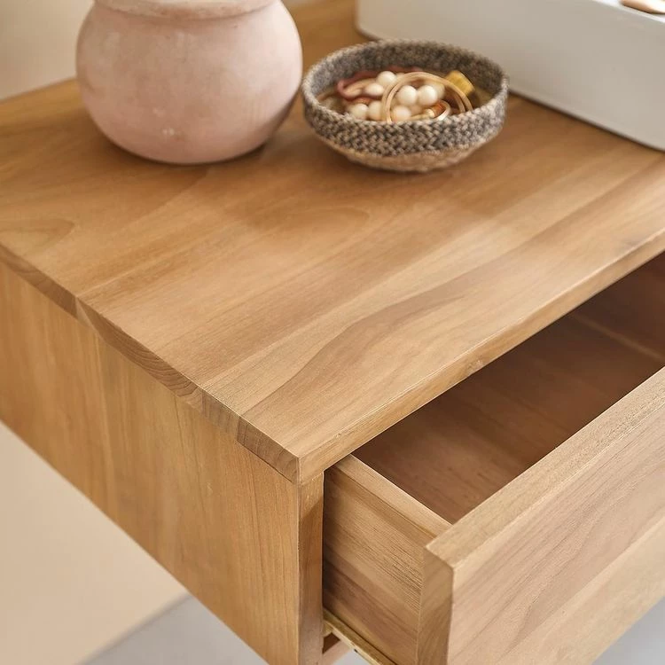 BOIS DESSUS BOIS DESSOUS Meuble Sous Vasque En Teck Massif 145 Cm 6 BOIS DESSUS BOIS DESSOUS Meuble Sous Vasque En Teck Massif 145 Cm – Image 6