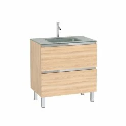 Aurlane Pack Meuble De Salle De Bain 80x50 Cm Chêne Blond - 2 Tiroirs - Vasque Argent 7 Aurlane Pack Meuble De Salle De Bain 80x50 Cm Chêne Blond - 2 Tiroirs - Vasque Argent -Paris Prix boutique B2CD 1051
