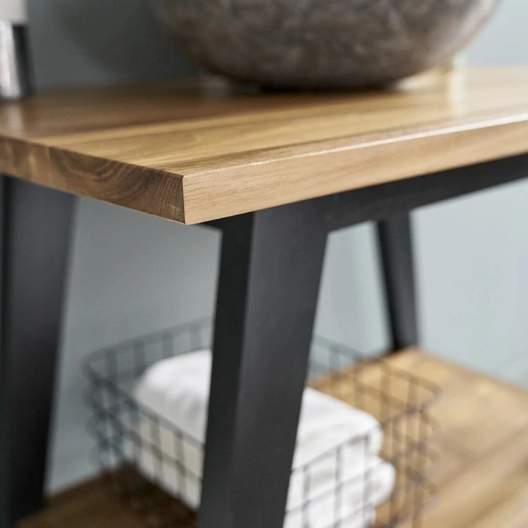 BOIS DESSUS BOIS DESSOUS Meuble Sous Vasque En Teck Massif 80 Cm 6 BOIS DESSUS BOIS DESSOUS Meuble Sous Vasque En Teck Massif 80 Cm – Image 6