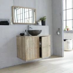 BOIS DESSUS BOIS DESSOUS Meuble Sous Vasque En Hévéa Massif Suspendu 80 Cm 6 BOIS DESSUS BOIS DESSOUS Meuble Sous Vasque En Hévéa Massif Suspendu 80 Cm -Paris Prix boutique B2CD 1137