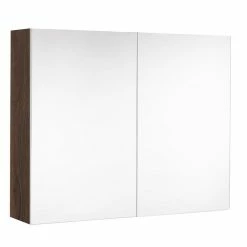 ALLIBERT Armoire De Toilette LOOK - L. 80 X H. 65 Cm - Noir