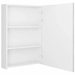 VIDAXL Armoire De Salle De Bain A Miroir LED Blanc Brillant 50x13x70cm -Paris Prix boutique B2CD 1168