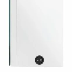 VIDAXL Armoire De Salle De Bain A Miroir LED Blanc Brillant 50x13x70cm -Paris Prix boutique B2CD 1169