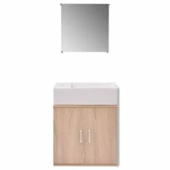 VIDAXL Meubles De Salle De Bains Trois Pieces Beige 8 VIDAXL Meubles De Salle De Bains Trois Pieces Beige -Paris Prix boutique B2CD 1240