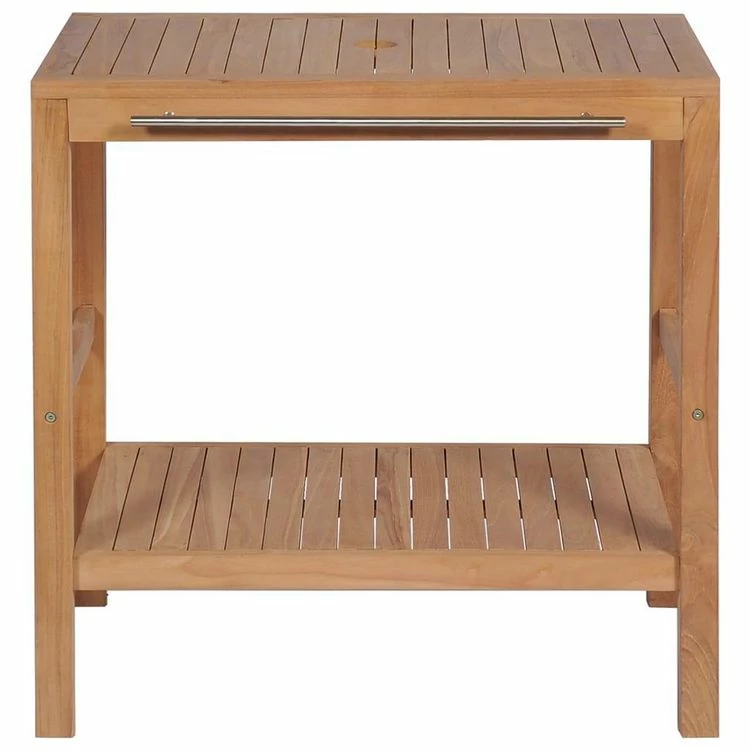 VIDAXL Meuble-lavabo De Salle De Bains Teck Massif 74x45x75 Cm 3 VIDAXL Meuble-lavabo De Salle De Bains Teck Massif 74x45x75 Cm – Image 3