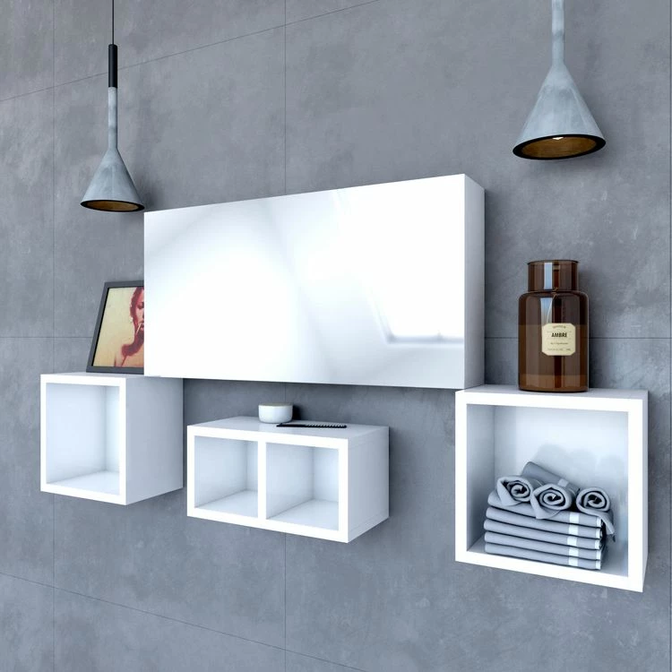 Aurlane ARMOIRE DE TOILETTE AVEC MIROIR ET PORTE A FERMETURE PROGRESSIVE - PERSONALYZ RECTANGLE 1 Aurlane ARMOIRE DE TOILETTE AVEC MIROIR ET PORTE A FERMETURE PROGRESSIVE - PERSONALYZ RECTANGLE