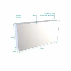 Aurlane ARMOIRE DE TOILETTE AVEC MIROIR ET PORTE A FERMETURE PROGRESSIVE - PERSONALYZ RECTANGLE 8 Aurlane ARMOIRE DE TOILETTE AVEC MIROIR ET PORTE A FERMETURE PROGRESSIVE - PERSONALYZ RECTANGLE -Paris Prix boutique B2CD 1275