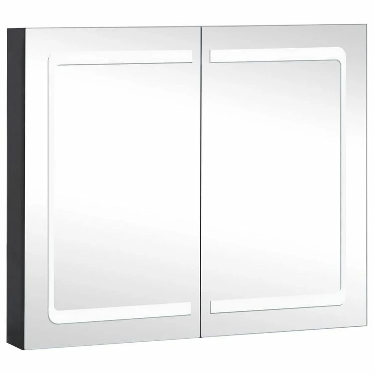 VIDAXL Armoire De Salle De Bain A Miroir A LED 80x12,2x68 Cm 2 VIDAXL Armoire De Salle De Bain A Miroir A LED 80x12,2x68 Cm – Image 2