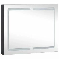 VIDAXL Armoire De Salle De Bain A Miroir A LED 80x12,2x68 Cm 8 VIDAXL Armoire De Salle De Bain A Miroir A LED 80x12,2x68 Cm -Paris Prix boutique B2CD 1367