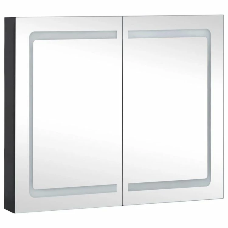 VIDAXL Armoire De Salle De Bain A Miroir A LED 80x12,2x68 Cm 3 VIDAXL Armoire De Salle De Bain A Miroir A LED 80x12,2x68 Cm – Image 3
