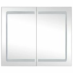 VIDAXL Armoire De Salle De Bain A Miroir A LED 80x12,2x68 Cm 9 VIDAXL Armoire De Salle De Bain A Miroir A LED 80x12,2x68 Cm -Paris Prix boutique B2CD 1368