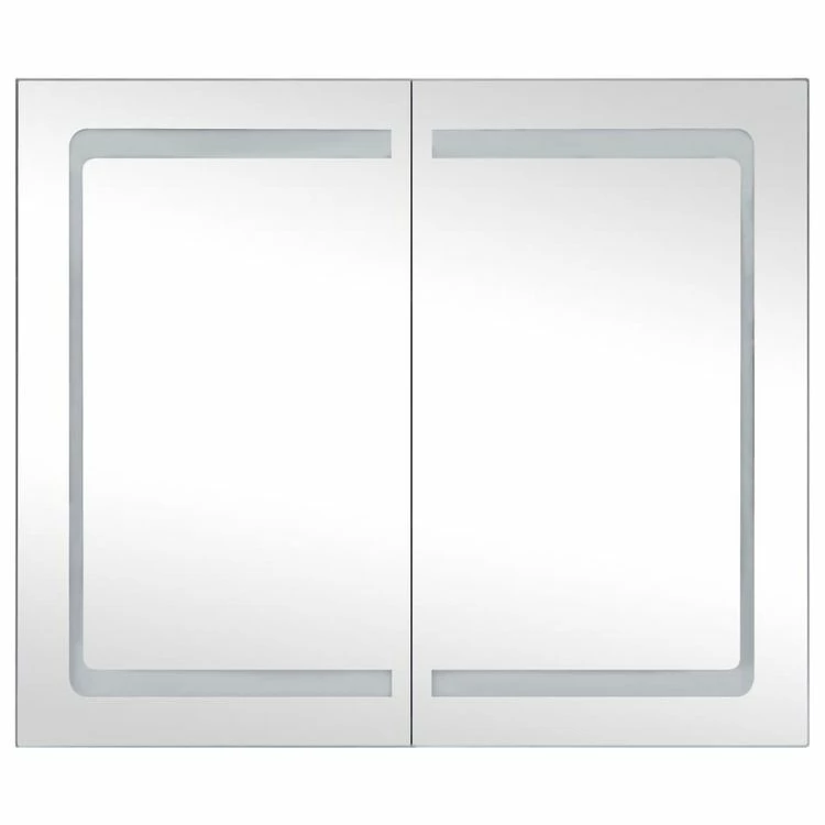 VIDAXL Armoire De Salle De Bain A Miroir A LED 80x12,2x68 Cm 4 VIDAXL Armoire De Salle De Bain A Miroir A LED 80x12,2x68 Cm – Image 4