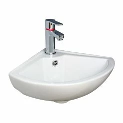ONDEE PIVOINE Lave-mains 46cm BLANC