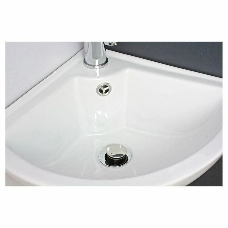 ONDEE PIVOINE Lave-mains 46cm BLANC 2 ONDEE PIVOINE Lave-mains 46cm BLANC – Image 2