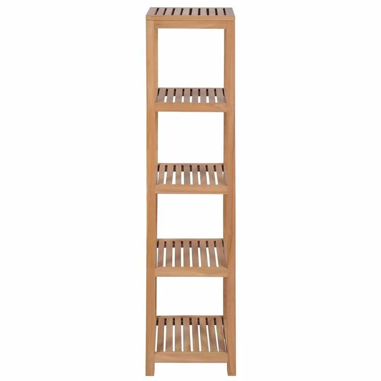 VIDAXL Etagere De Salle De Bain 4 Niveaux Teck Massif 42x42x165 Cm 2 VIDAXL Etagere De Salle De Bain 4 Niveaux Teck Massif 42x42x165 Cm – Image 2