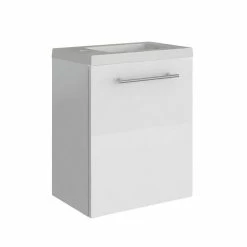 ALLIBERT Lavabo Lave-mains Pack Design Belem - L. 40 X H. 51 Cm - Blanc