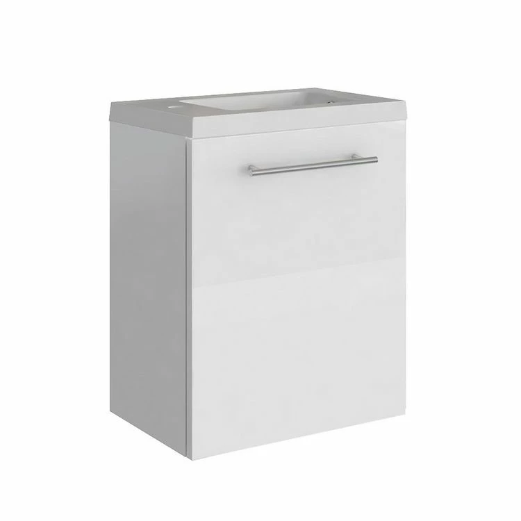 ALLIBERT Lavabo Lave-mains Pack Design Belem - L. 40 X H. 51 Cm - Blanc 1 ALLIBERT Lavabo Lave-mains Pack Design Belem - L. 40 X H. 51 Cm - Blanc
