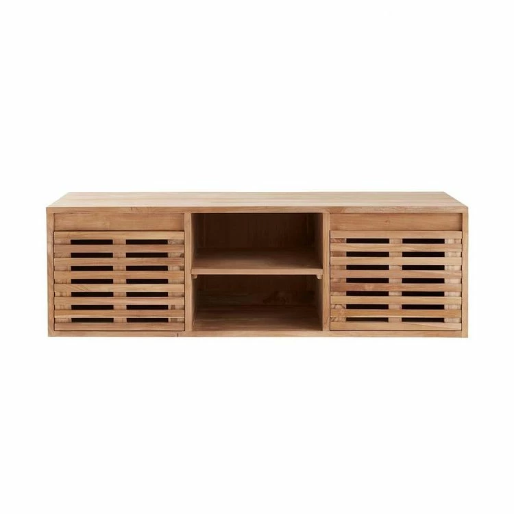 BOIS DESSUS BOIS DESSOUS Meuble Double Vasque En Teck Massif 160 Cm 2 BOIS DESSUS BOIS DESSOUS Meuble Double Vasque En Teck Massif 160 Cm – Image 2
