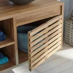 BOIS DESSUS BOIS DESSOUS Meuble Double Vasque En Teck Massif 160 Cm 7 BOIS DESSUS BOIS DESSOUS Meuble Double Vasque En Teck Massif 160 Cm -Paris Prix boutique B2CD 1432