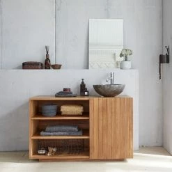 BOIS DESSUS BOIS DESSOUS Meuble Sous Vasque En Teck Massif 120 Cm