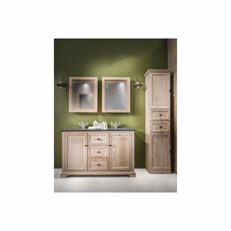 HELLIN Colonne De Salle De Bain En Chêne Blanchi Gauche - VIENNE II 2 HELLIN Colonne De Salle De Bain En Chêne Blanchi Gauche - VIENNE II – Image 2