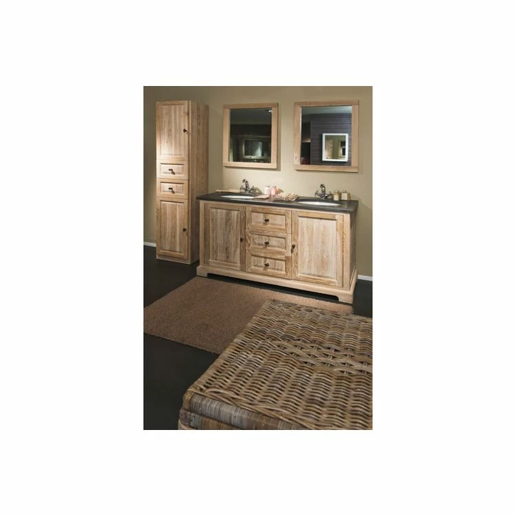 HELLIN Colonne De Salle De Bain En Chêne Blanchi Gauche - VIENNE II 3 HELLIN Colonne De Salle De Bain En Chêne Blanchi Gauche - VIENNE II – Image 3