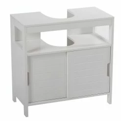 Instant D'O Meuble Sous Lavabo Design Aqua - L. 60 X H. 60 Cm - Blanc