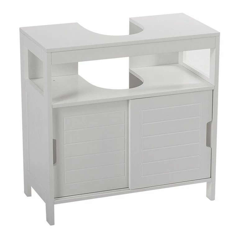 Instant D'O Meuble Sous Lavabo Design Aqua - L. 60 X H. 60 Cm - Blanc 1 Instant D'O Meuble Sous Lavabo Design Aqua - L. 60 X H. 60 Cm - Blanc