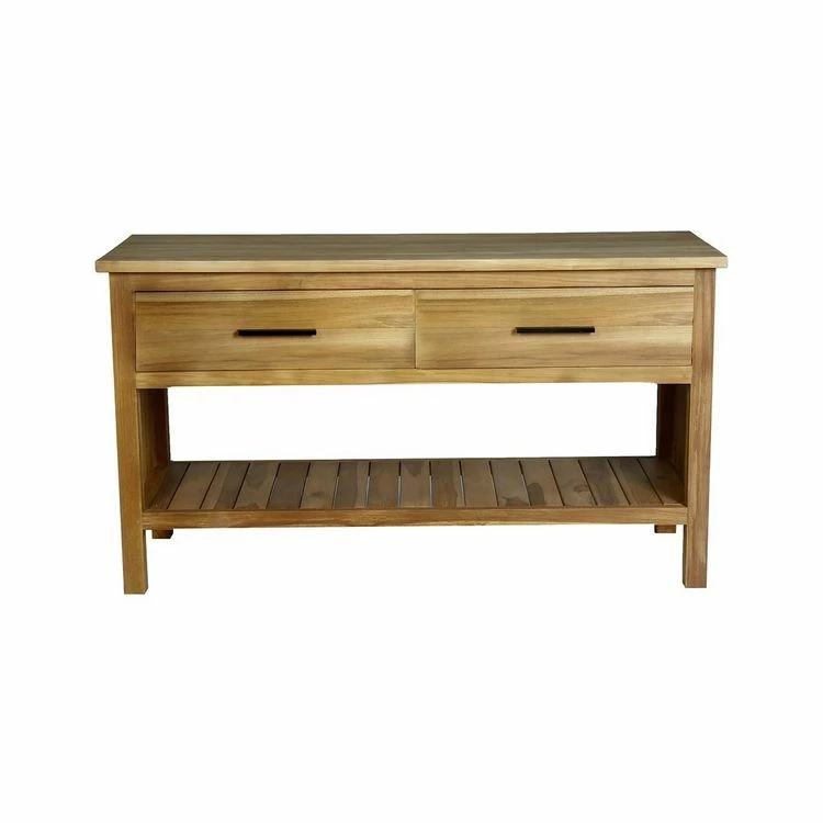 BOIS DESSUS BOIS DESSOUS Meuble Sous Vasque En Teck Massif 135 Cm 2 BOIS DESSUS BOIS DESSOUS Meuble Sous Vasque En Teck Massif 135 Cm – Image 2