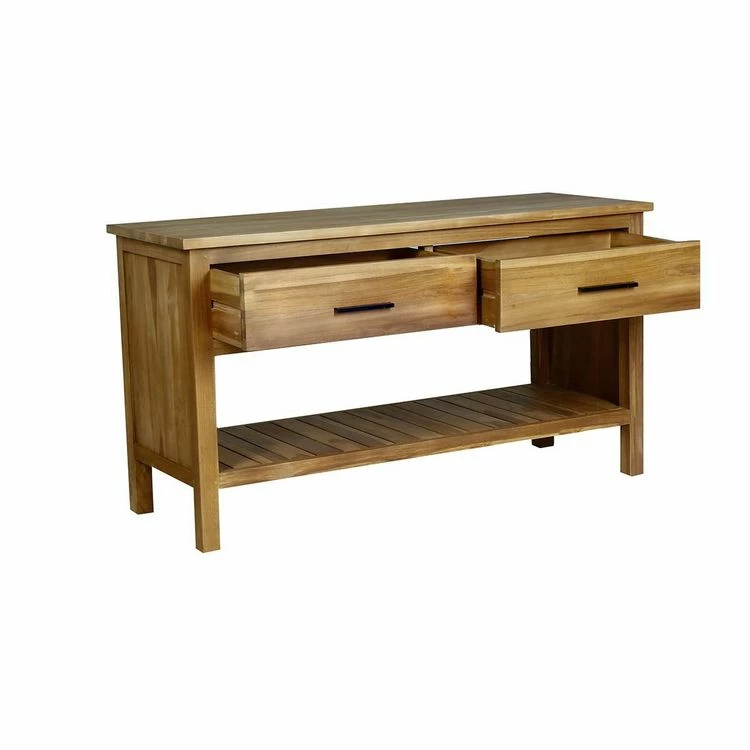 BOIS DESSUS BOIS DESSOUS Meuble Sous Vasque En Teck Massif 135 Cm 3 BOIS DESSUS BOIS DESSOUS Meuble Sous Vasque En Teck Massif 135 Cm – Image 3