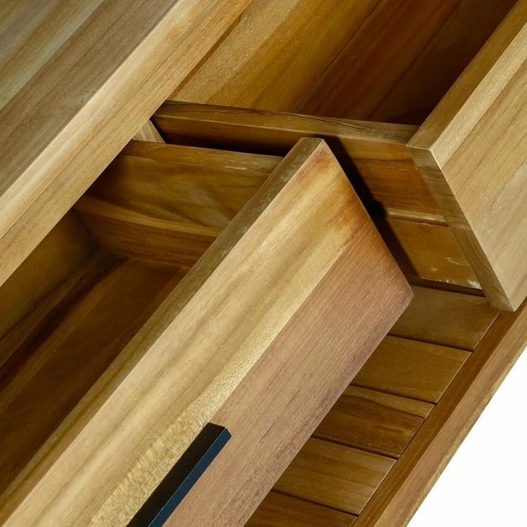 BOIS DESSUS BOIS DESSOUS Meuble Sous Vasque En Teck Massif 135 Cm 4 BOIS DESSUS BOIS DESSOUS Meuble Sous Vasque En Teck Massif 135 Cm – Image 4