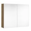 ALLIBERT Armoire De Toilette LOOK - L. 80 X H. 65 Cm - Chêne Arlington