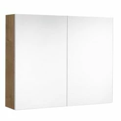 ALLIBERT Armoire De Toilette LOOK - L. 80 X H. 65 Cm - Chêne Arlington