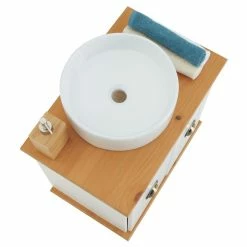 IDIMEX Meuble Sous Lavabo COLMAR Meuble De Rangement Salle De Bain, Meuble Sous Vasque Avec 2 Portes, En Pin Massif Lasuré Blanc Et Brun 9 IDIMEX Meuble Sous Lavabo COLMAR Meuble De Rangement Salle De Bain, Meuble Sous Vasque Avec 2 Portes, En Pin Massif Lasuré Blanc Et Brun -Paris Prix boutique B2CD 1579