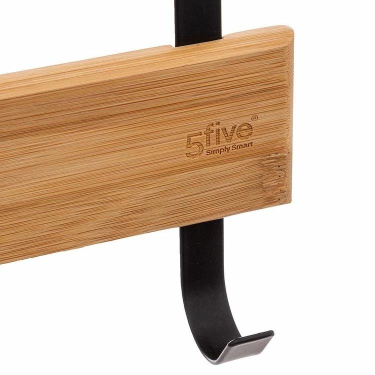 ATMOSPHERA Porte Serviette Pour Porte Natureo Noir 2 ATMOSPHERA Porte Serviette Pour Porte Natureo Noir – Image 2