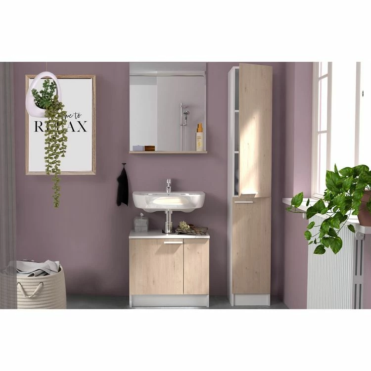 CONCEPT USINE Greeley : 1 Meuble, 1 Miroir, 1 Colonne 2 CONCEPT USINE Greeley : 1 Meuble, 1 Miroir, 1 Colonne – Image 2