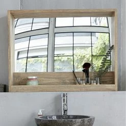 BOIS DESSUS BOIS DESSOUS Miroir En Hévéa Massif Avec Rangement 80 Cm 6 BOIS DESSUS BOIS DESSOUS Miroir En Hévéa Massif Avec Rangement 80 Cm -Paris Prix boutique B2CD 1738