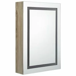VIDAXL Armoire De Salle De Bain A Miroir LED Chene 50x13x70 Cm 8 VIDAXL Armoire De Salle De Bain A Miroir LED Chene 50x13x70 Cm -Paris Prix boutique B2CD 18