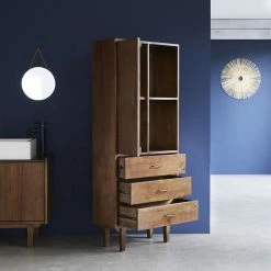 BOIS DESSUS BOIS DESSOUS Colonne De Salle De Bain En Mindi Massif Finition Noyer 9 BOIS DESSUS BOIS DESSOUS Colonne De Salle De Bain En Mindi Massif Finition Noyer -Paris Prix boutique B2CD 1803