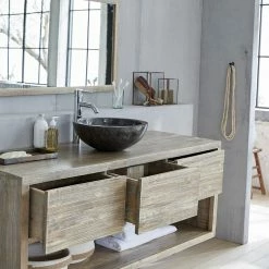 BOIS DESSUS BOIS DESSOUS Meuble Sous Vasque En Hévéa Massif Suspendu 150 Cm 6 BOIS DESSUS BOIS DESSOUS Meuble Sous Vasque En Hévéa Massif Suspendu 150 Cm -Paris Prix boutique B2CD 182