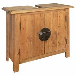 VIDAXL Meuble-lavabo De Salle De Bains Pin Massif Recycle 70x32x63 Cm