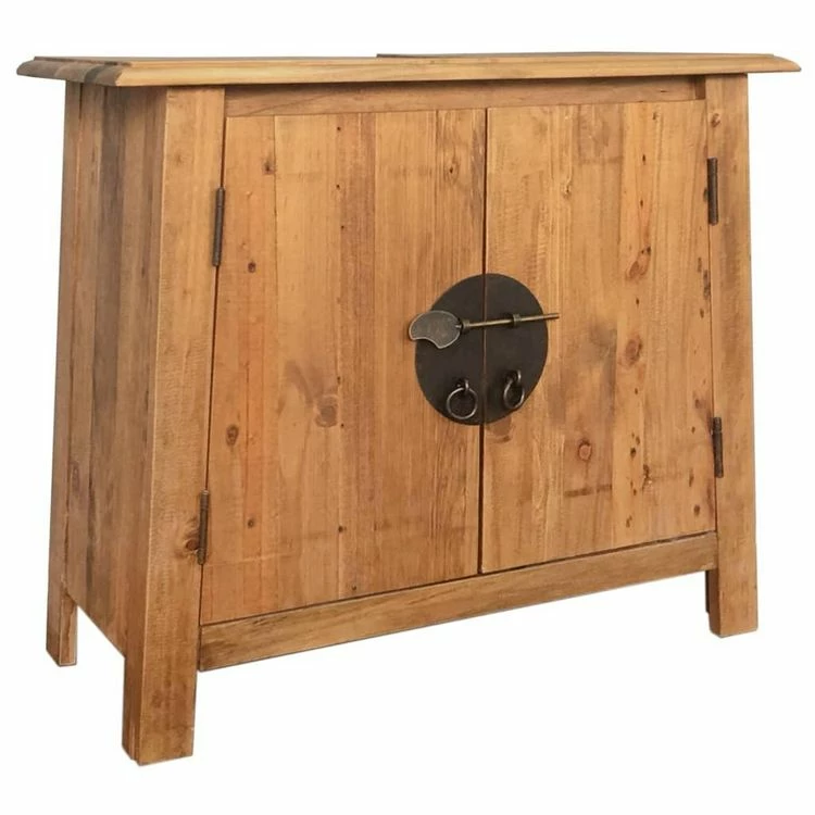 VIDAXL Meuble-lavabo De Salle De Bains Pin Massif Recycle 70x32x63 Cm 3 VIDAXL Meuble-lavabo De Salle De Bains Pin Massif Recycle 70x32x63 Cm – Image 3