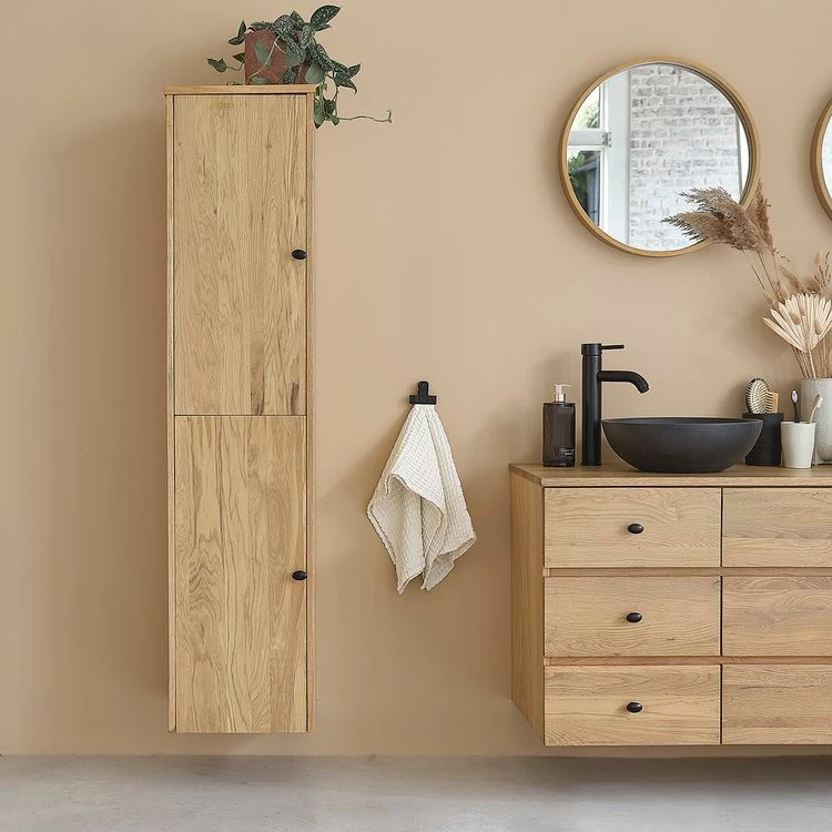 BOIS DESSUS BOIS DESSOUS Colonne De Salle De Bain En Bois De Chêne 1 BOIS DESSUS BOIS DESSOUS Colonne De Salle De Bain En Bois De Chêne