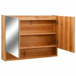 VIDAXL Armoire A Miroir De Salle De Bain LED Chene 80x15x60 Cm MDF 10 VIDAXL Armoire A Miroir De Salle De Bain LED Chene 80x15x60 Cm MDF -Paris Prix boutique B2CD 1940
