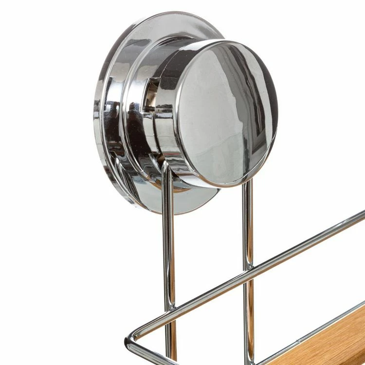 ATMOSPHERA Étagère 2 Niveaux Venterra Bambou Avec Ventouse 4 ATMOSPHERA Étagère 2 Niveaux Venterra Bambou Avec Ventouse – Image 4