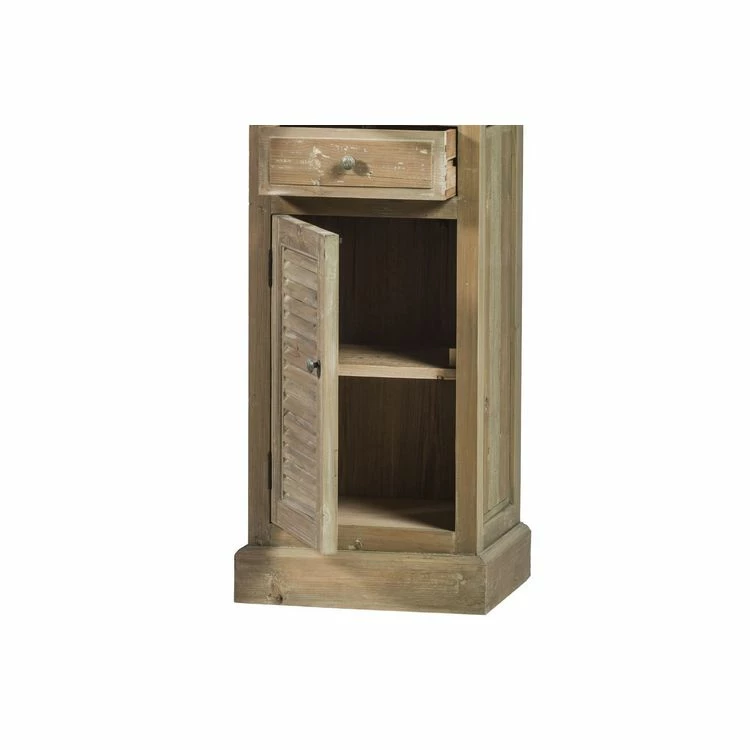 HELLIN Colonne De Salle De Bain En Bois Avec Porte Vitrée Gauche - HANOÏ 4 HELLIN Colonne De Salle De Bain En Bois Avec Porte Vitrée Gauche - HANOÏ – Image 4